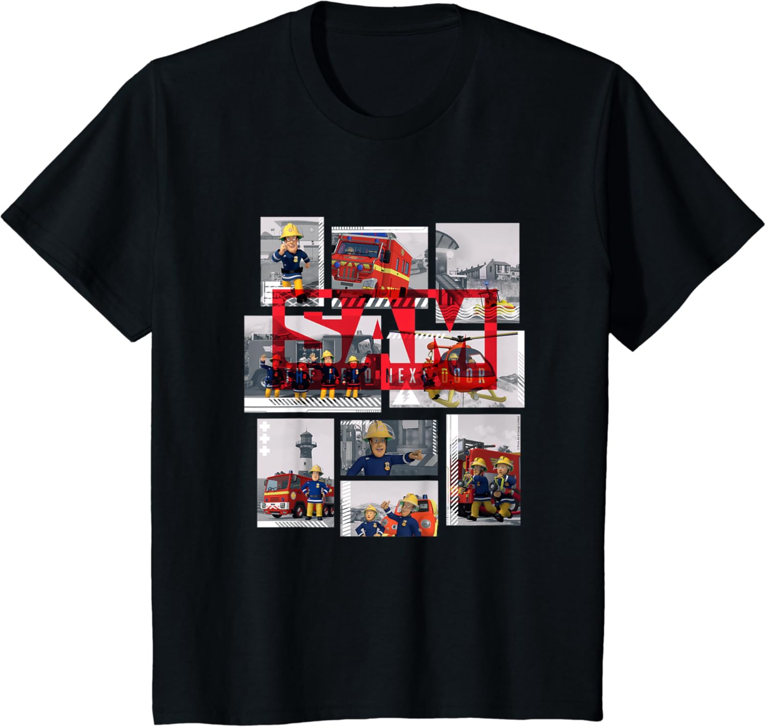 Youth Fireman Sam T-Shirt, Official, SAM, Multiple Colours : Amazon.co